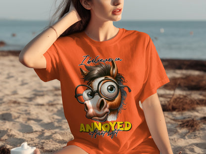 I Believe In Annoyed At First Sight Graphic T-Shirt