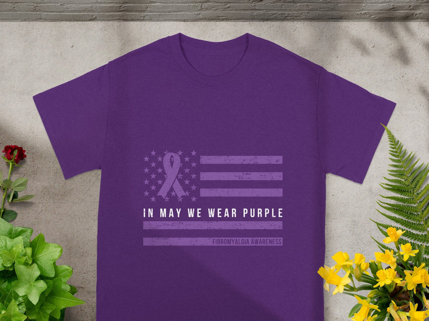In May We Wear Purple Fibromyalgia Awareness Shirt
