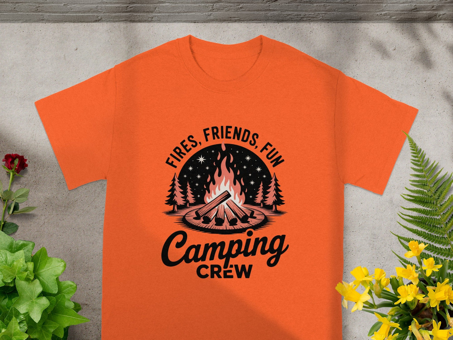 Fires Friends Fun Camping Crew Adventure Shirt