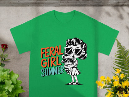 Feral Girl Summer Graphic Tee for Bold Fashion Statement