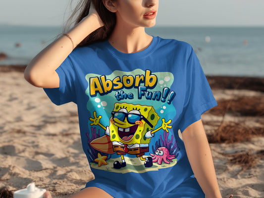 Absorb the Fun Spongebob Squarepants Graphic Tee