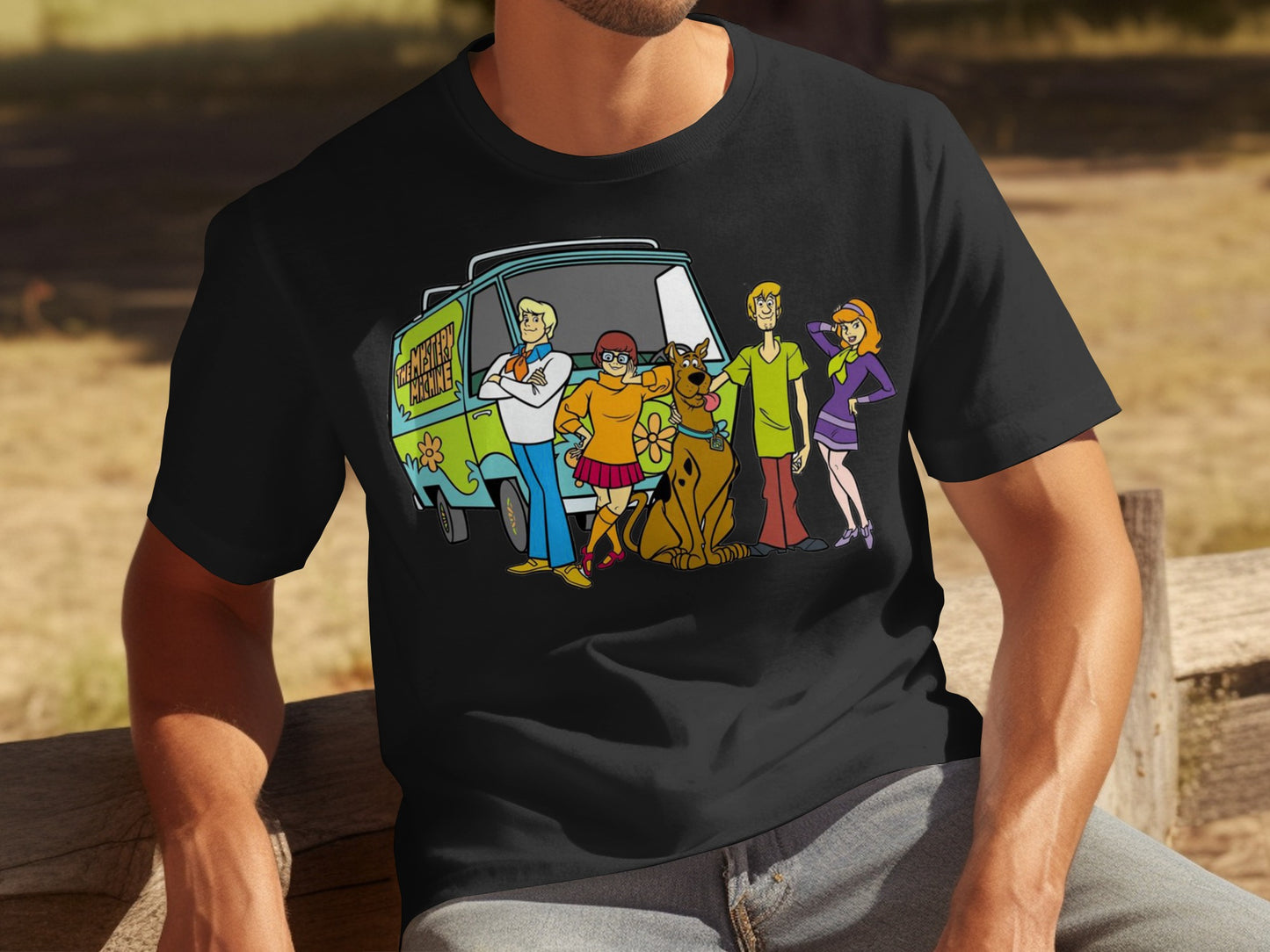 Scooby-Doo and Mystery Machine Group T-shirt