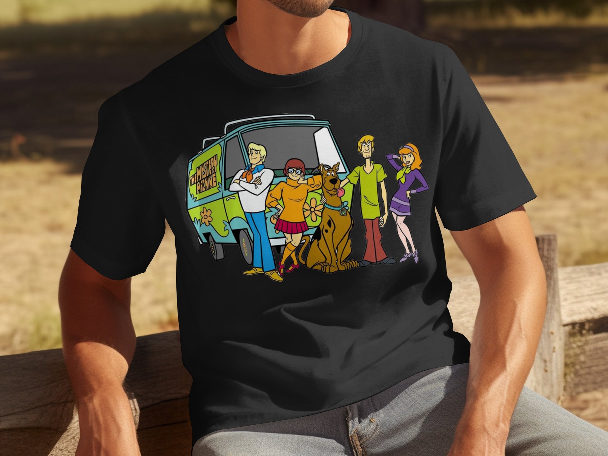 Scooby-Doo and Mystery Machine Group T-shirt