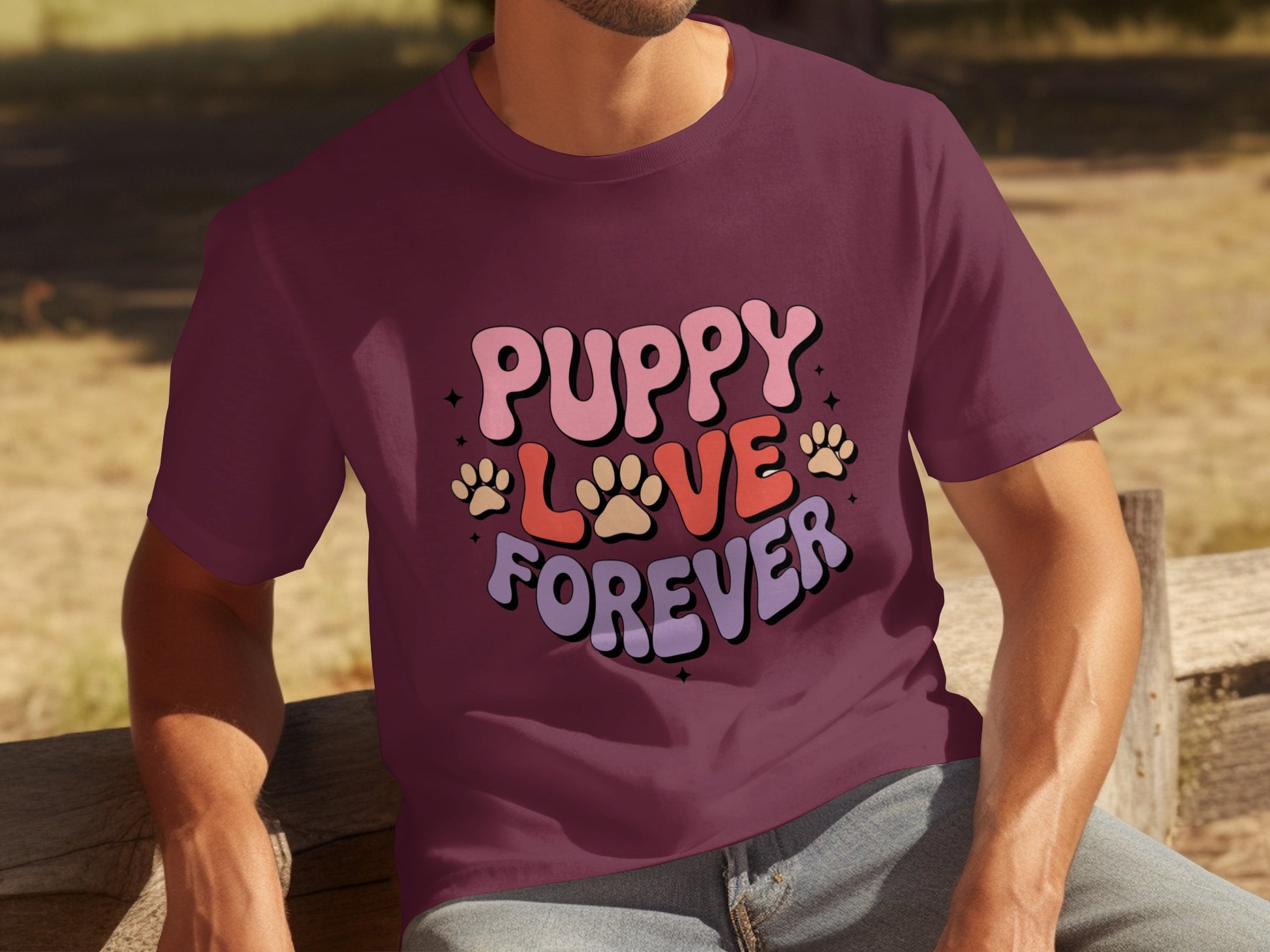 Puppy Love Forever Graphic T-Shirt for Dog Lovers