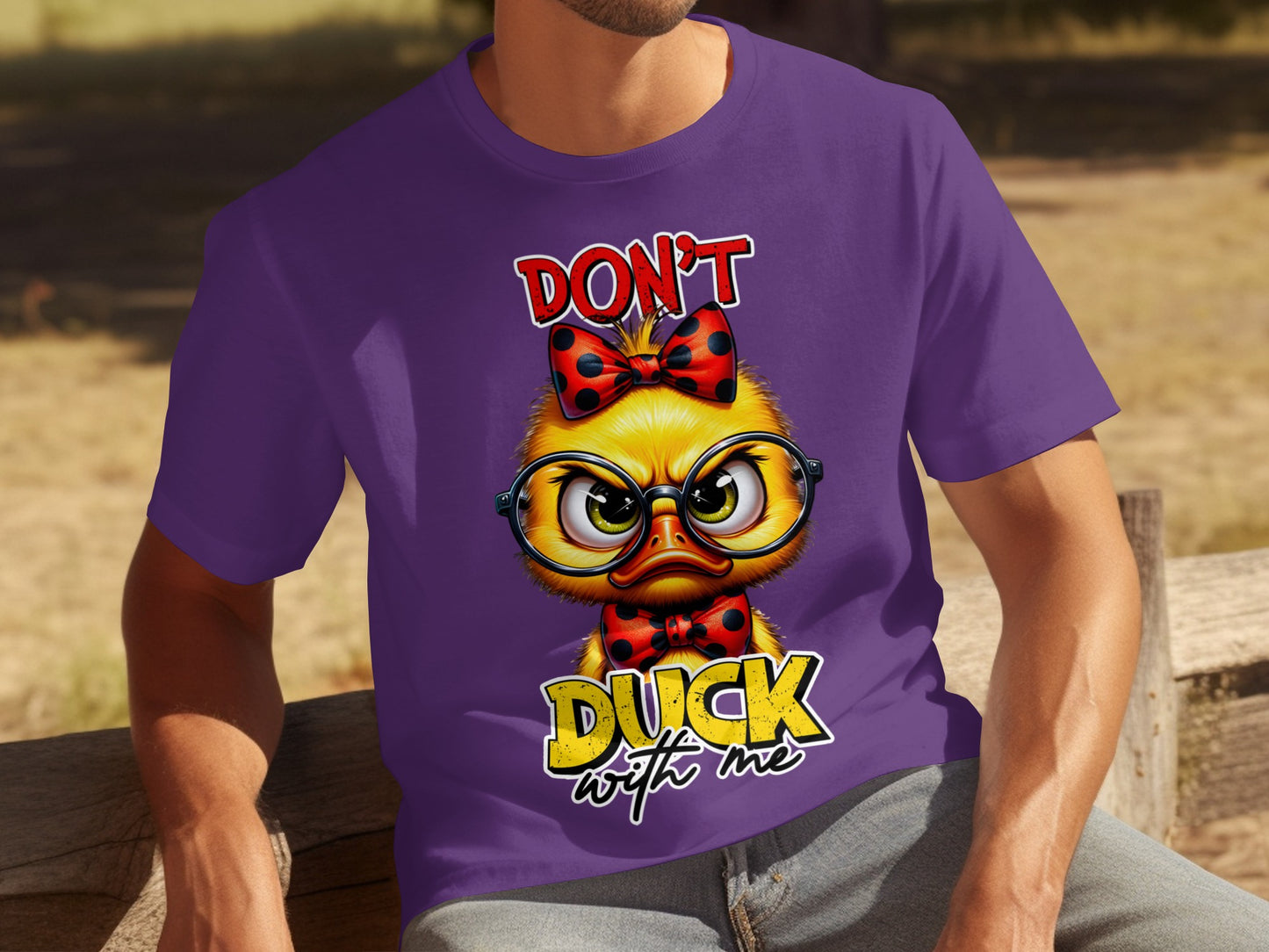 Adorable Duck Print Shirt Cute Don't Duck With Me Shirt