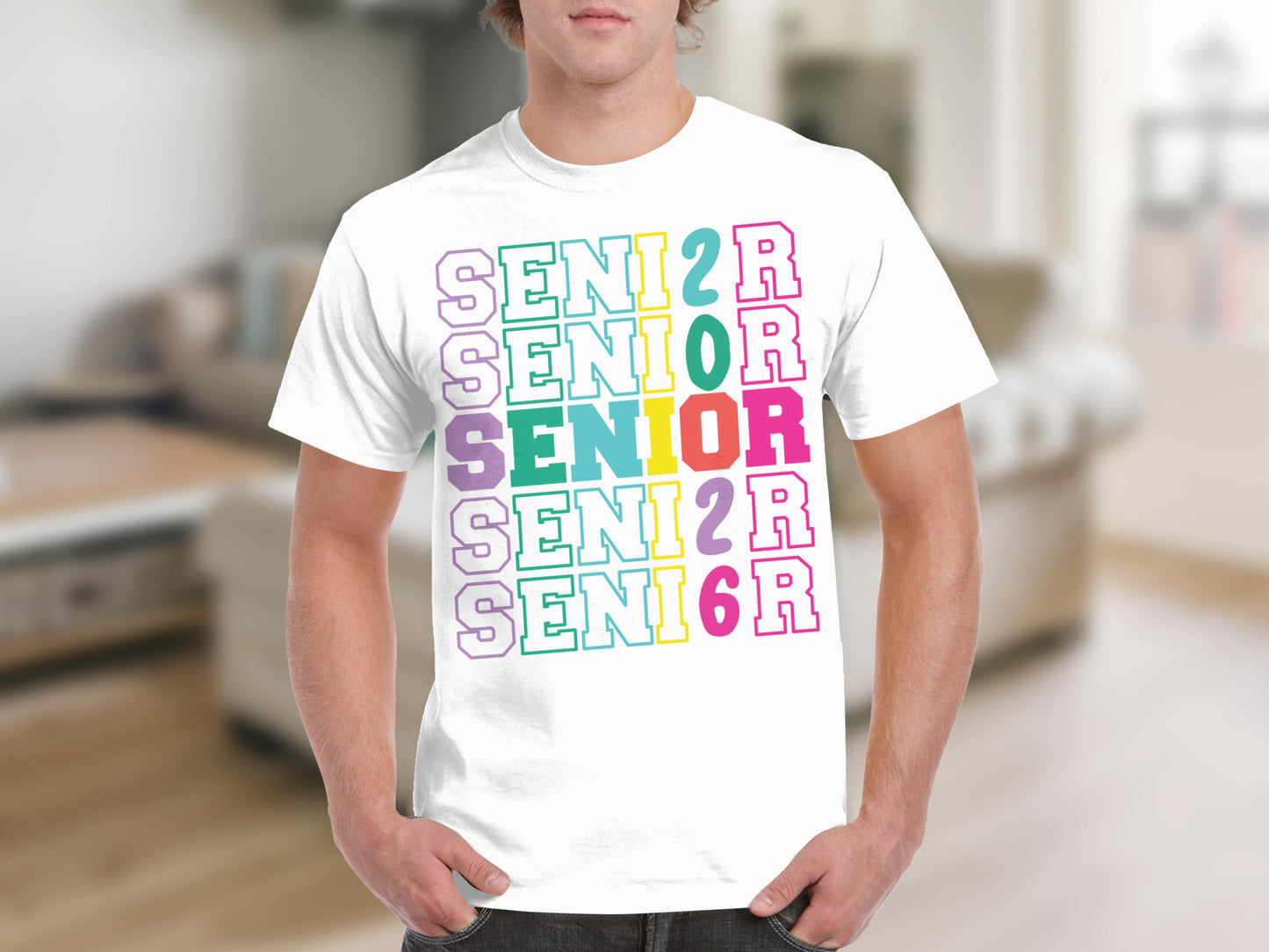 Colorful SENIOR 2016 T-Shirt for Graduation
