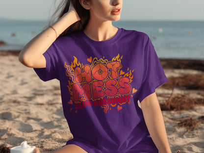 Hot Mess Club President Graphic T-Shirt for Fun Style