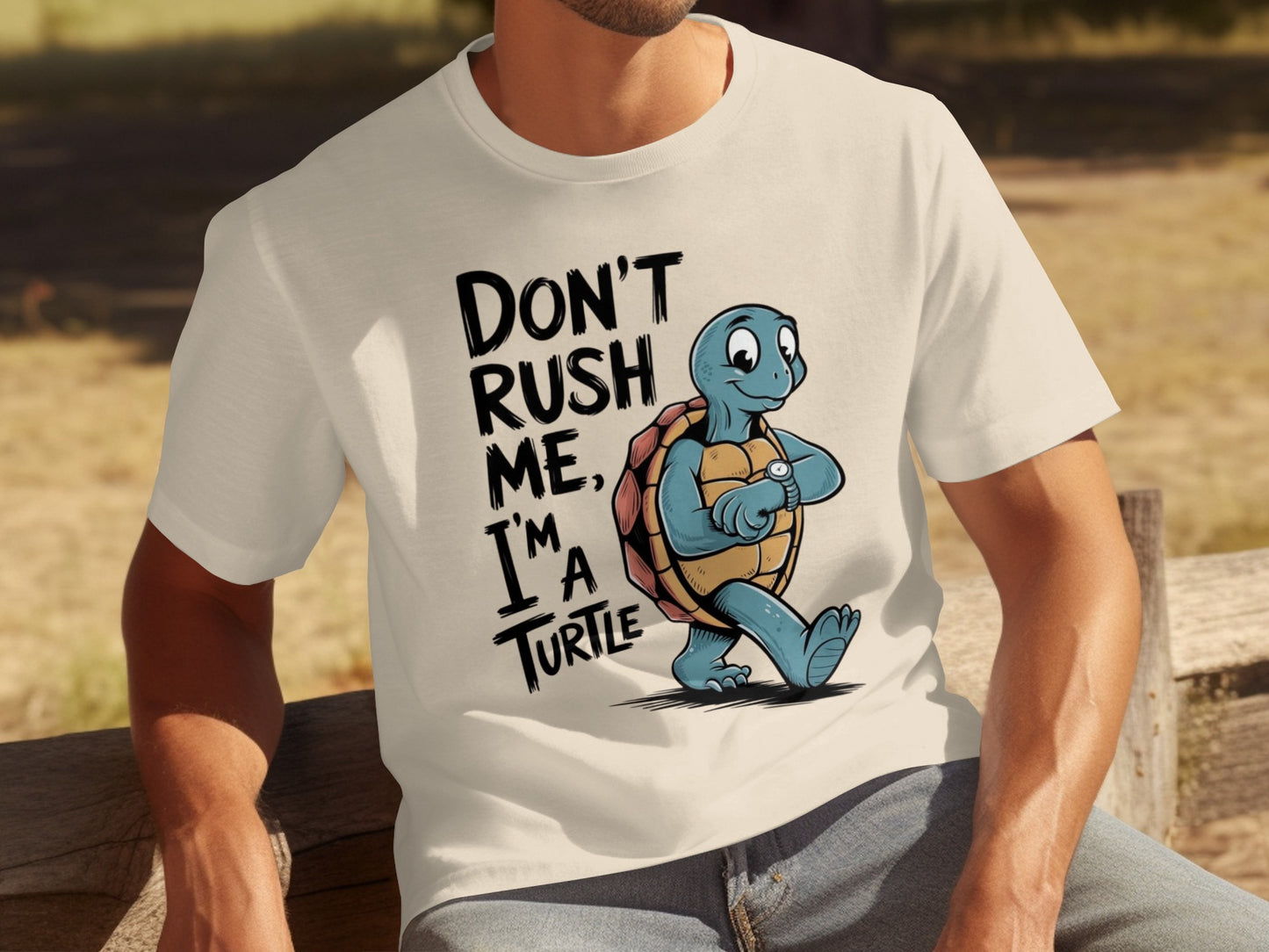Don't Rush Me I'm A Turtle Graphic T-Shirt