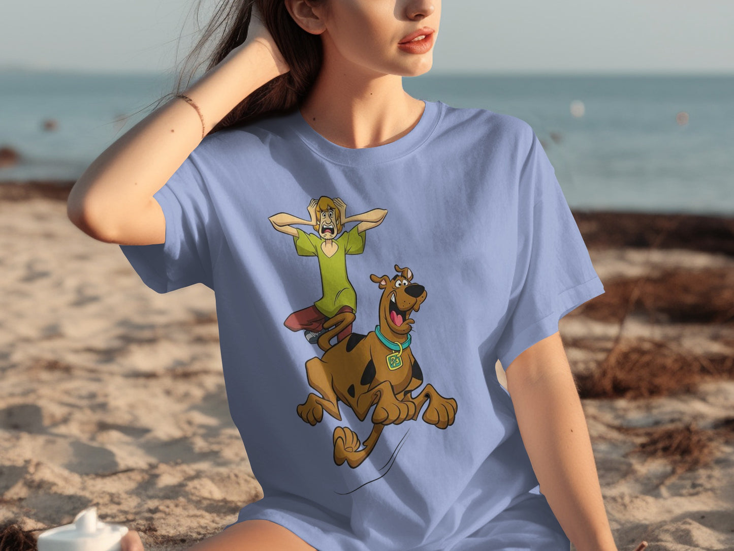 Shaggy and Scooby Beach Adventure Graphic T-shirt