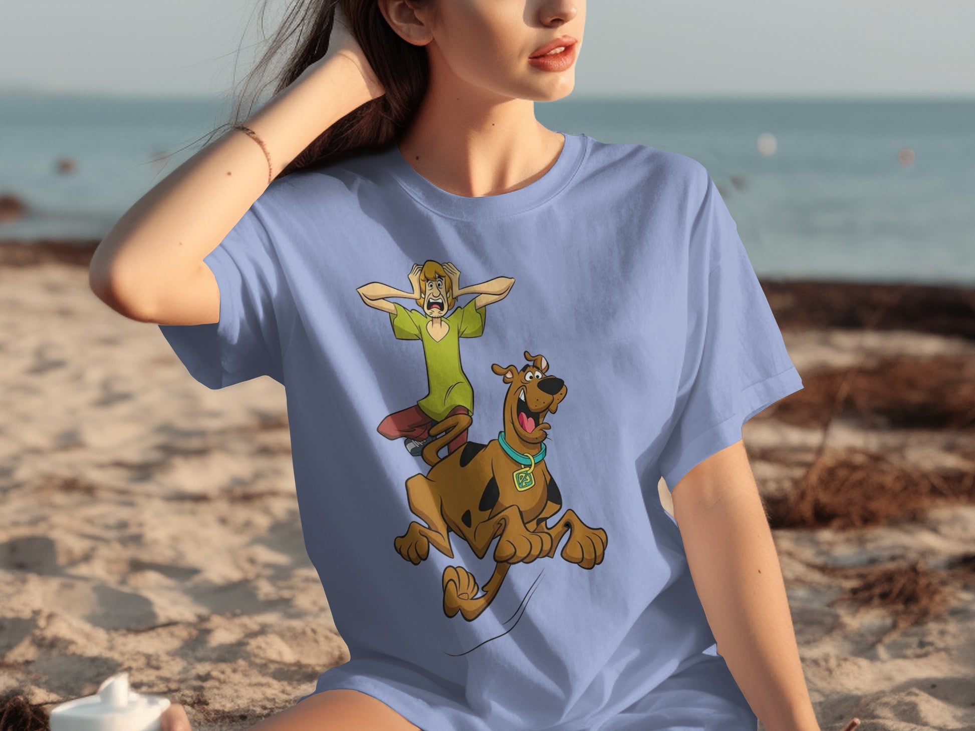 Shaggy and Scooby Beach Adventure Graphic T-shirt