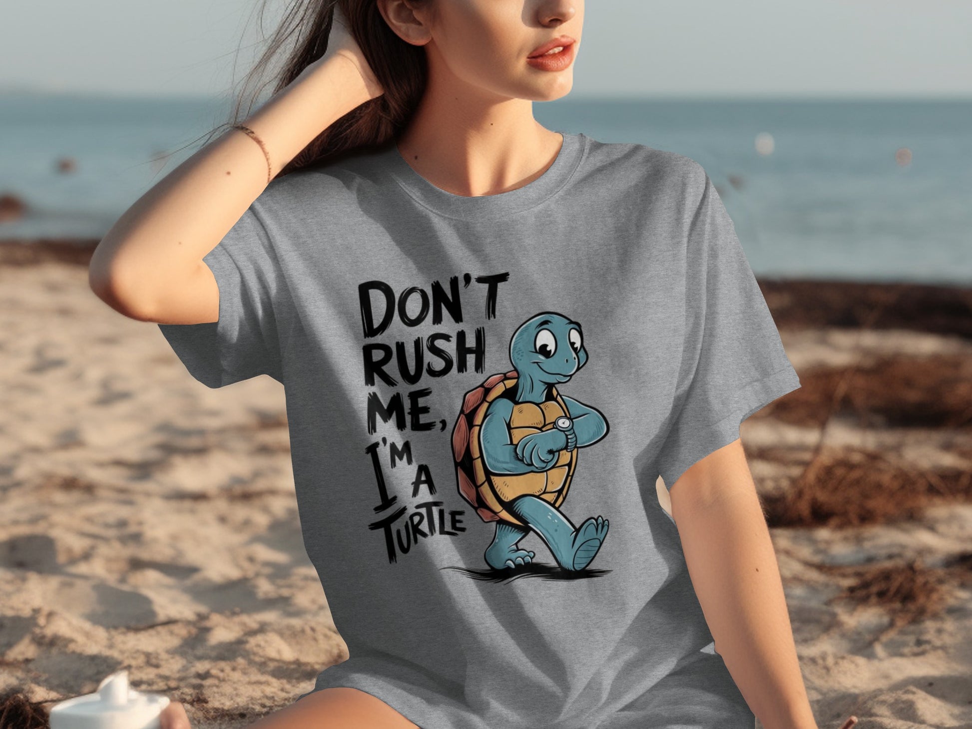 Don't Rush Me I'm a Turtle Graphic Shirt