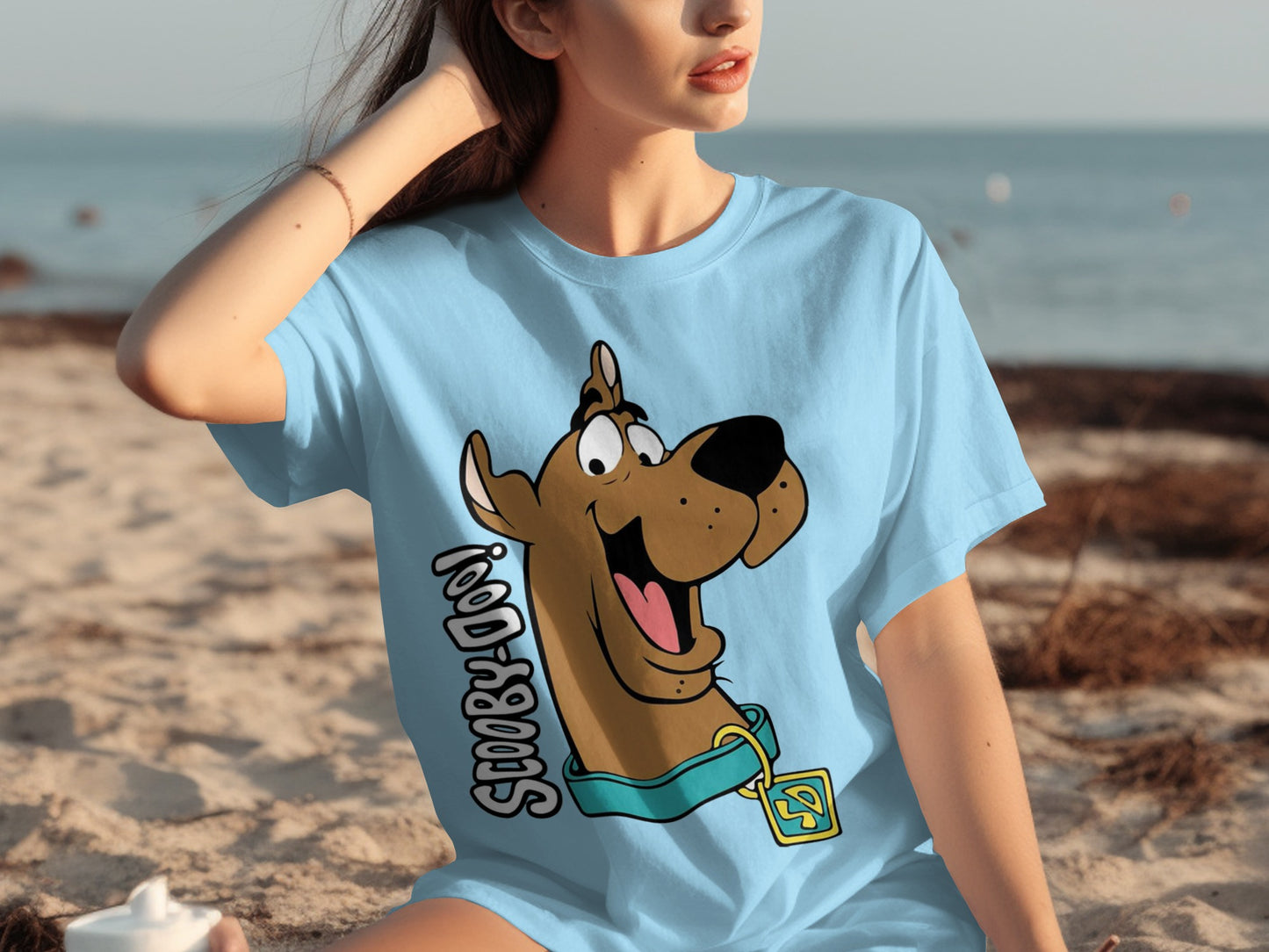 Scooby-Doo Character Design Blue Casual T-Shirt