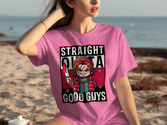 Straight Outta Good Guys Graphic T-Shirt