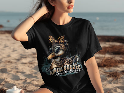 Kinda Boujee Kinda Broke Duck Shirt for Stylish Looks