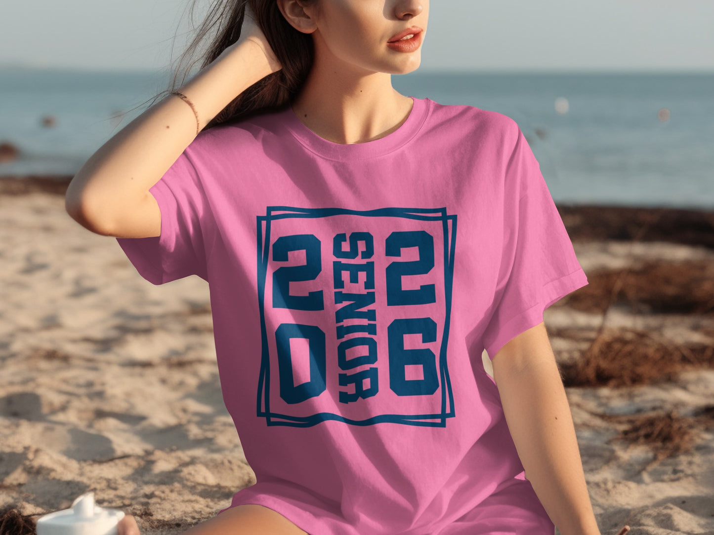 Class of 2026 Senior Pink Graphic T-Shirt