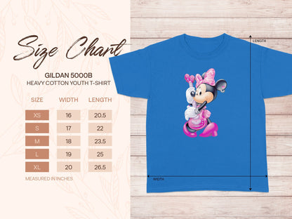 Gildan 5000B Minnie Mouse Guitar Blue Youth T-Shirt product type