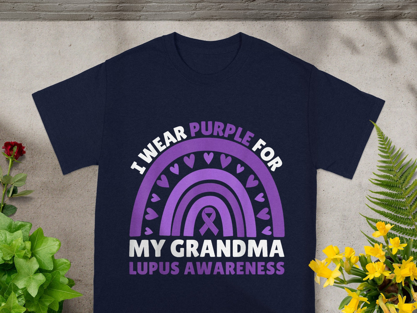 I Wear Purple for My Grandma Lupus Awareness Shirt