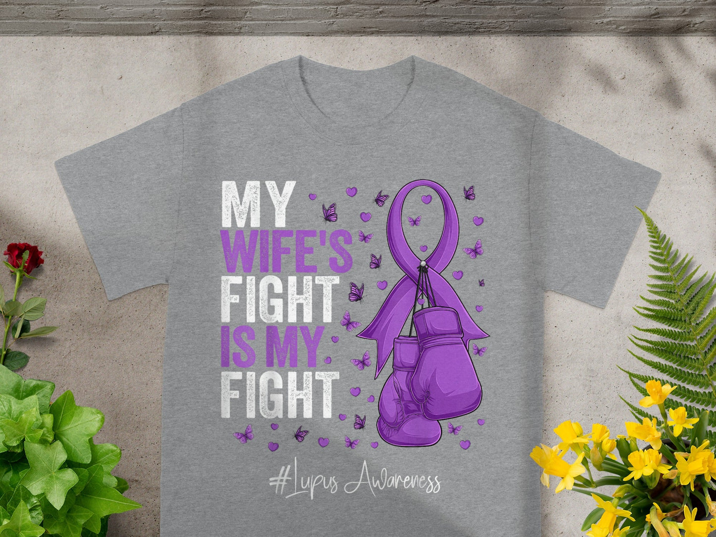 My Wife's Fight Is My Fight Lupus Awareness Shirt