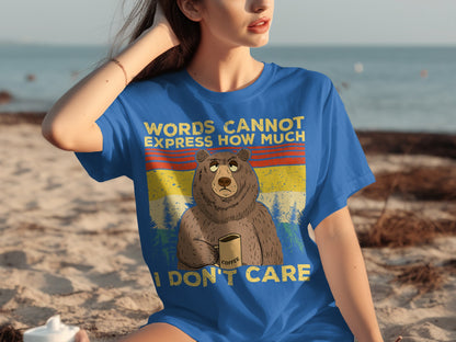 Bear with Coffee 'Words Cannot Express How Much' Shirt