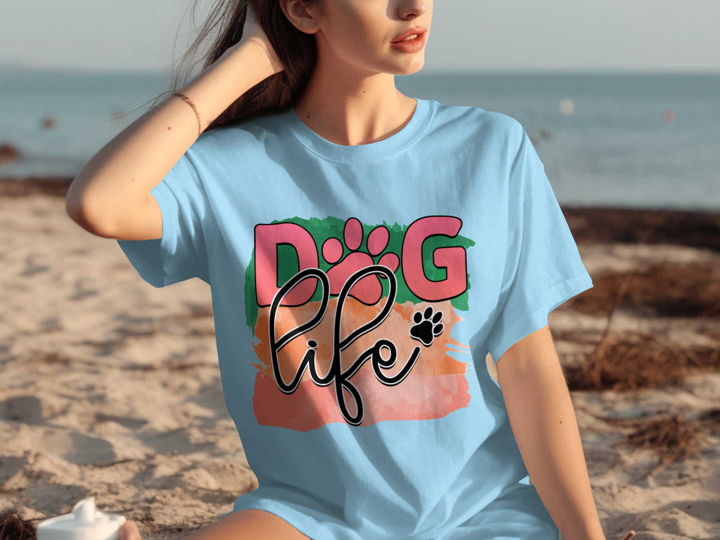 Dog Life Casual Graphic Tee for Pet Lovers