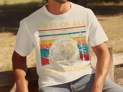 First Of All I'm a Delight Vintage Graphic Tee