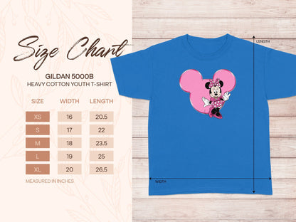 GILDAN 5000B Minnie Mouse Blue Pink Youth Shirt product type