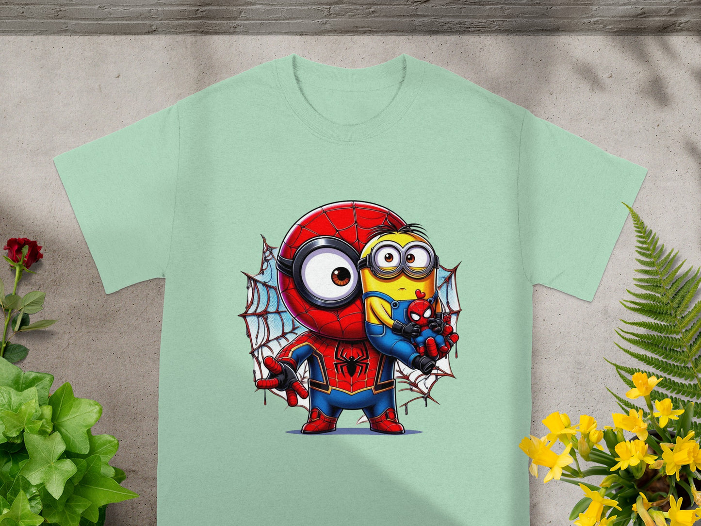 Spider Hero Minion Graphic Tee for Fun Casual Style