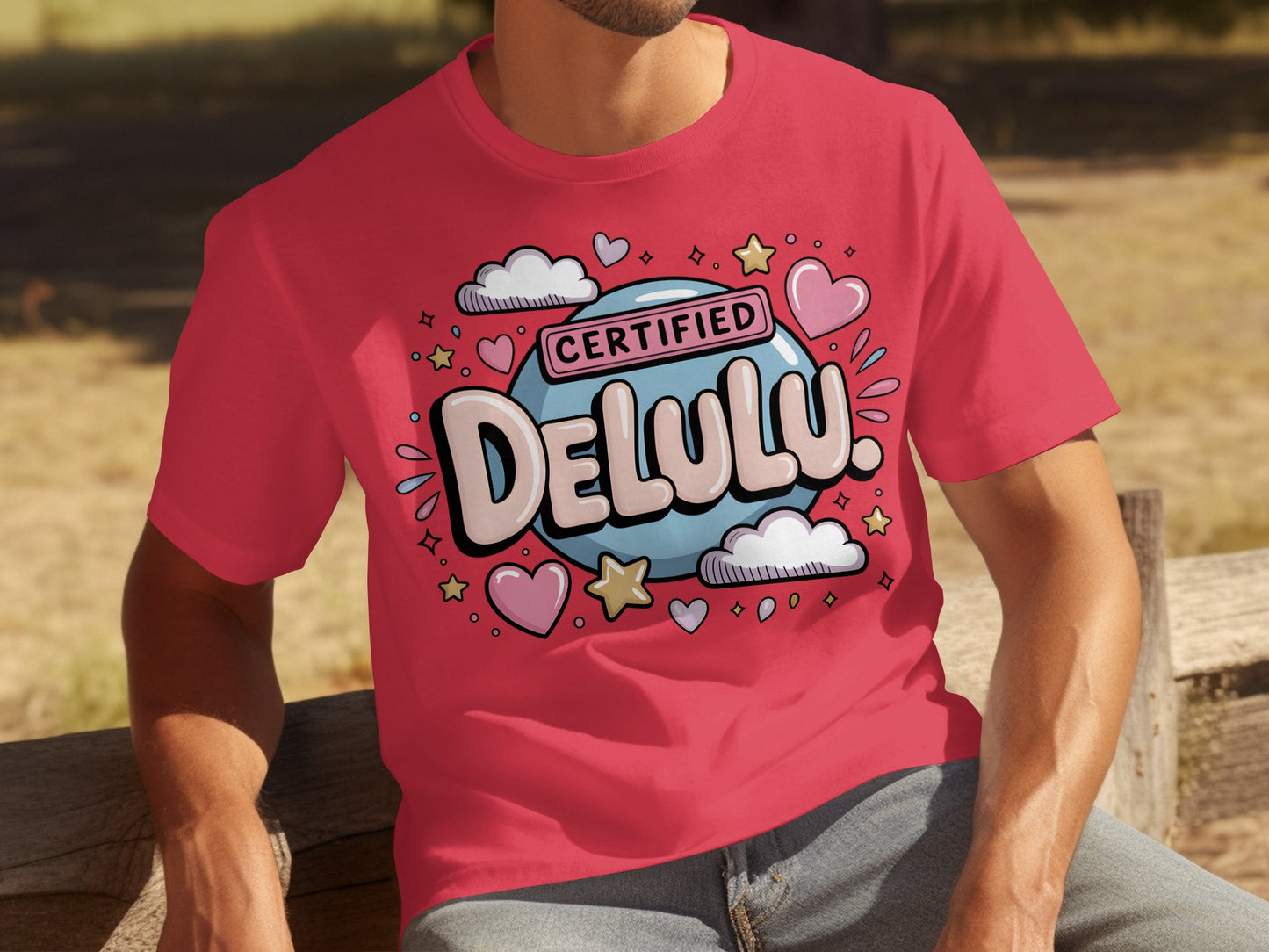 Certified Delulu Graphic Printed T-shirt Product