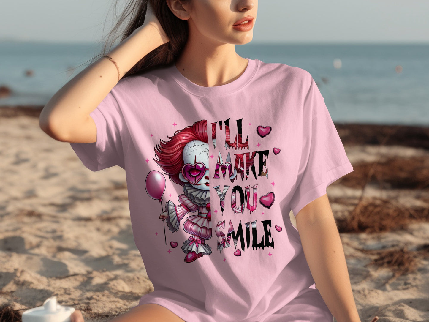 I'll Make You Smile Balloon Character Graphic T-shirt