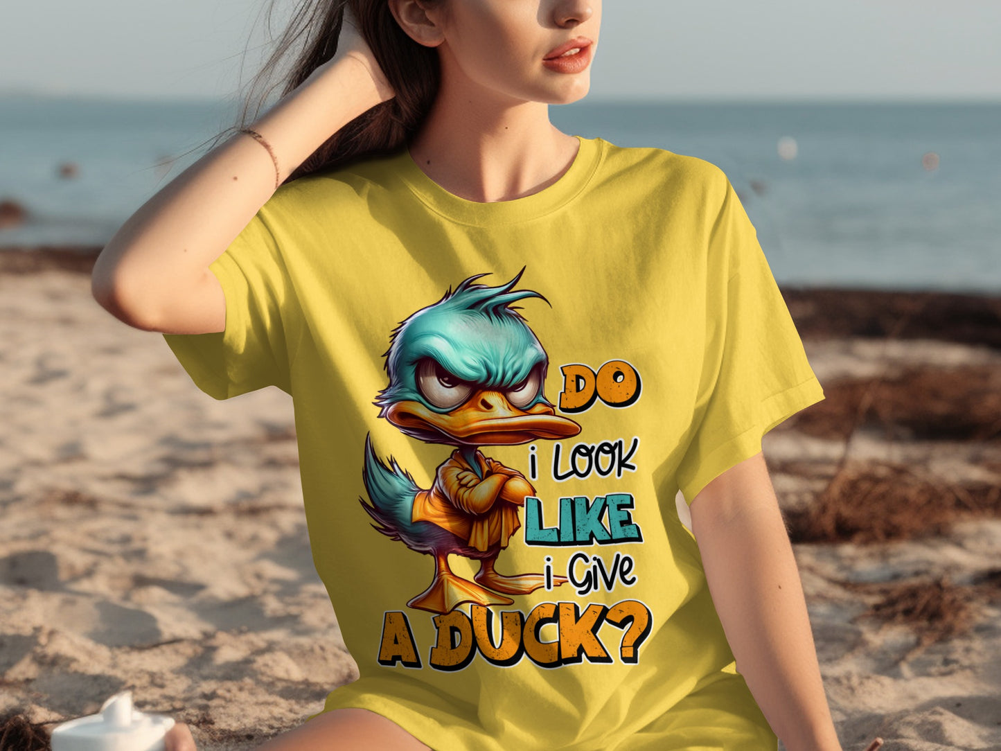 Funny Cartoon Duck Attitude Statement T-shirt