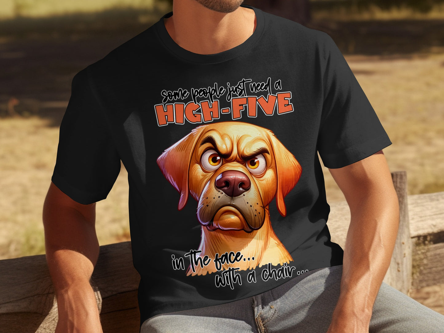 Some People Just Need a High-Five Dog T-Shirt