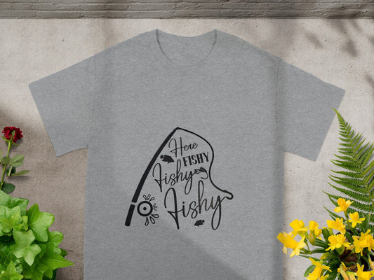 Here Fishy Fishy Fishy Graphic T-Shirt