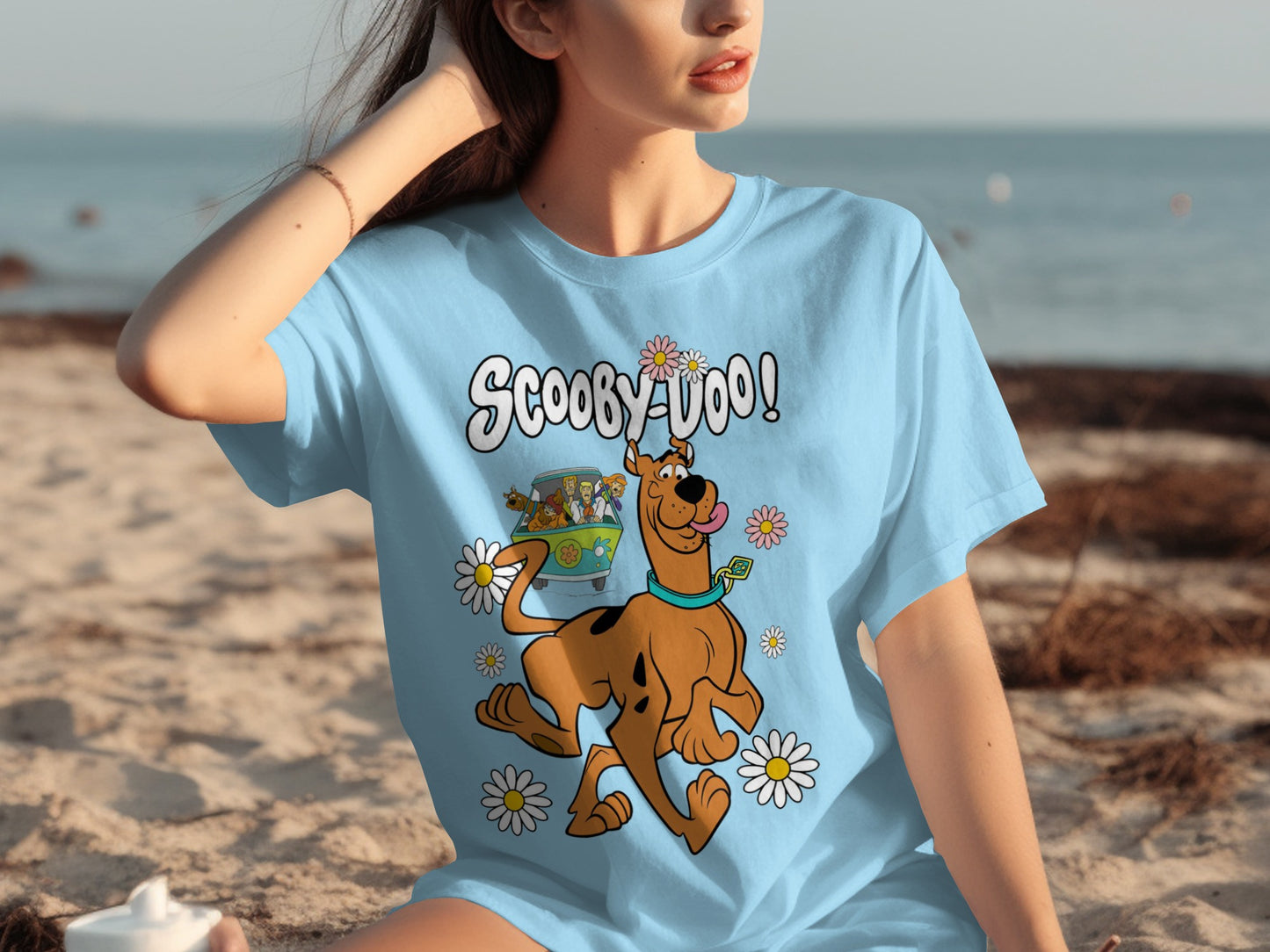 Scooby-Doo Character Graphic Beachwear Casual Shirt