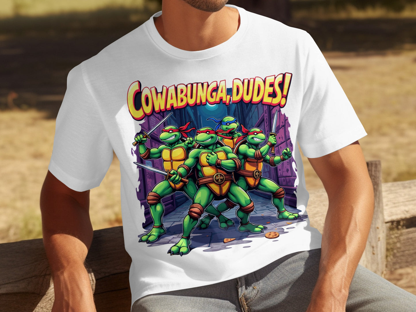 Cowabunga Dudes Ninja Turtles Graphic T-Shirt