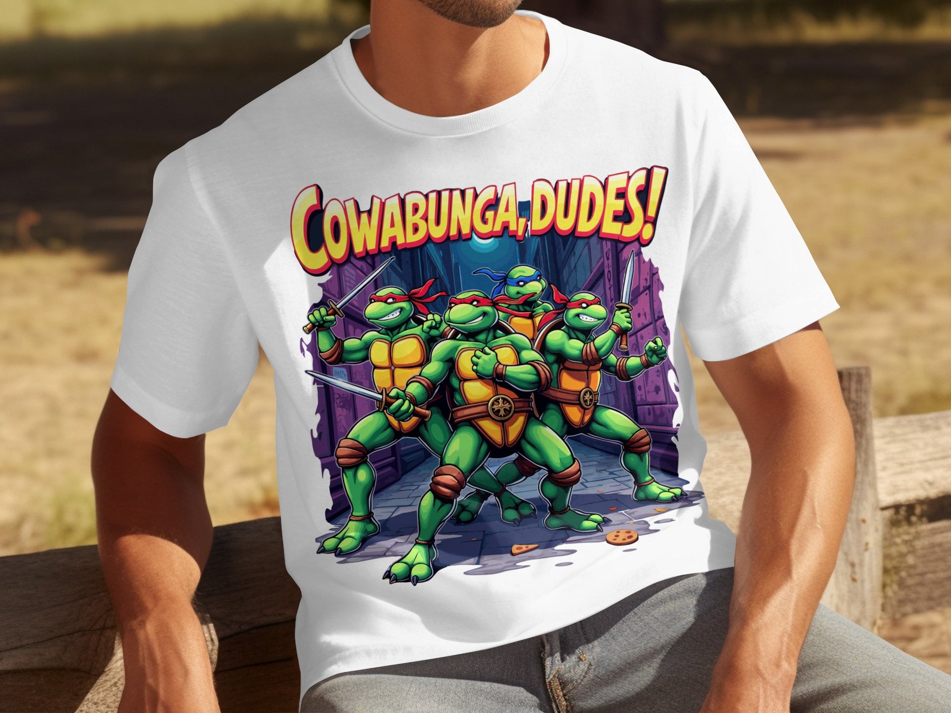 Cowabunga Dudes Ninja Turtles Graphic T-Shirt