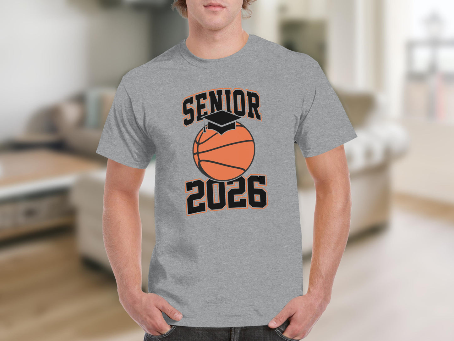 Senior 2026 Basketball Graduation T-Shirt