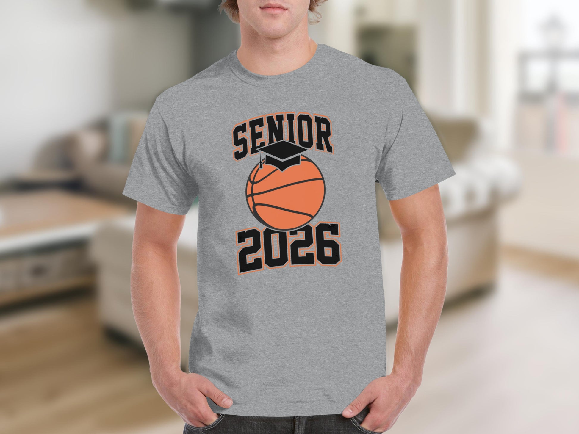Senior 2026 Basketball Graduation T-Shirt