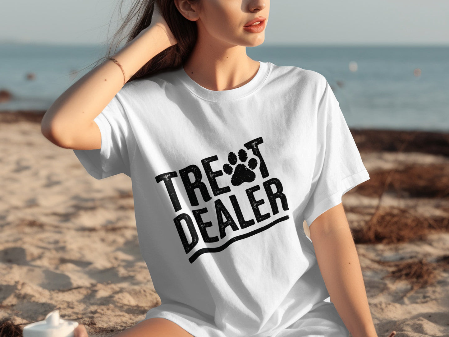 Trendy Treat Dealer Graphic Tee for Dog Lovers Shirt