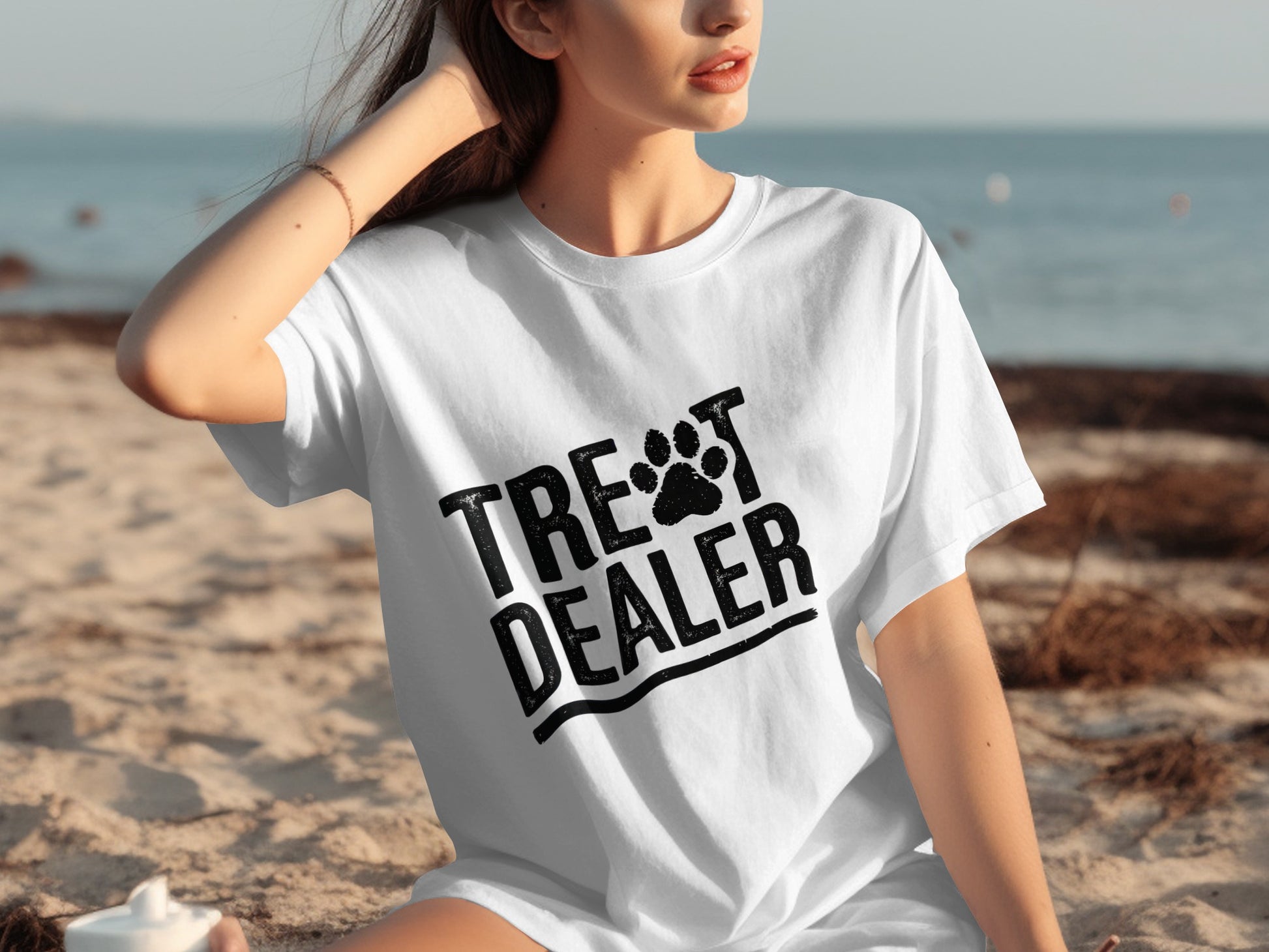 Trendy Treat Dealer Graphic Tee for Dog Lovers Shirt