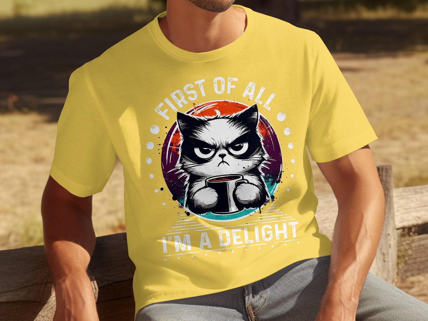 First of All I'm a Delight Grumpy Cat T-shirt