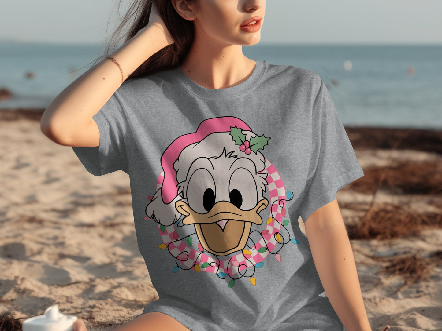 Festive Duck Character T-Shirt for Beach Days