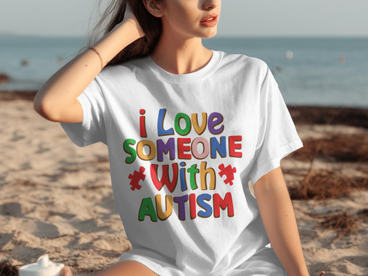 I Love Someone With Autism Graphic T-shirt