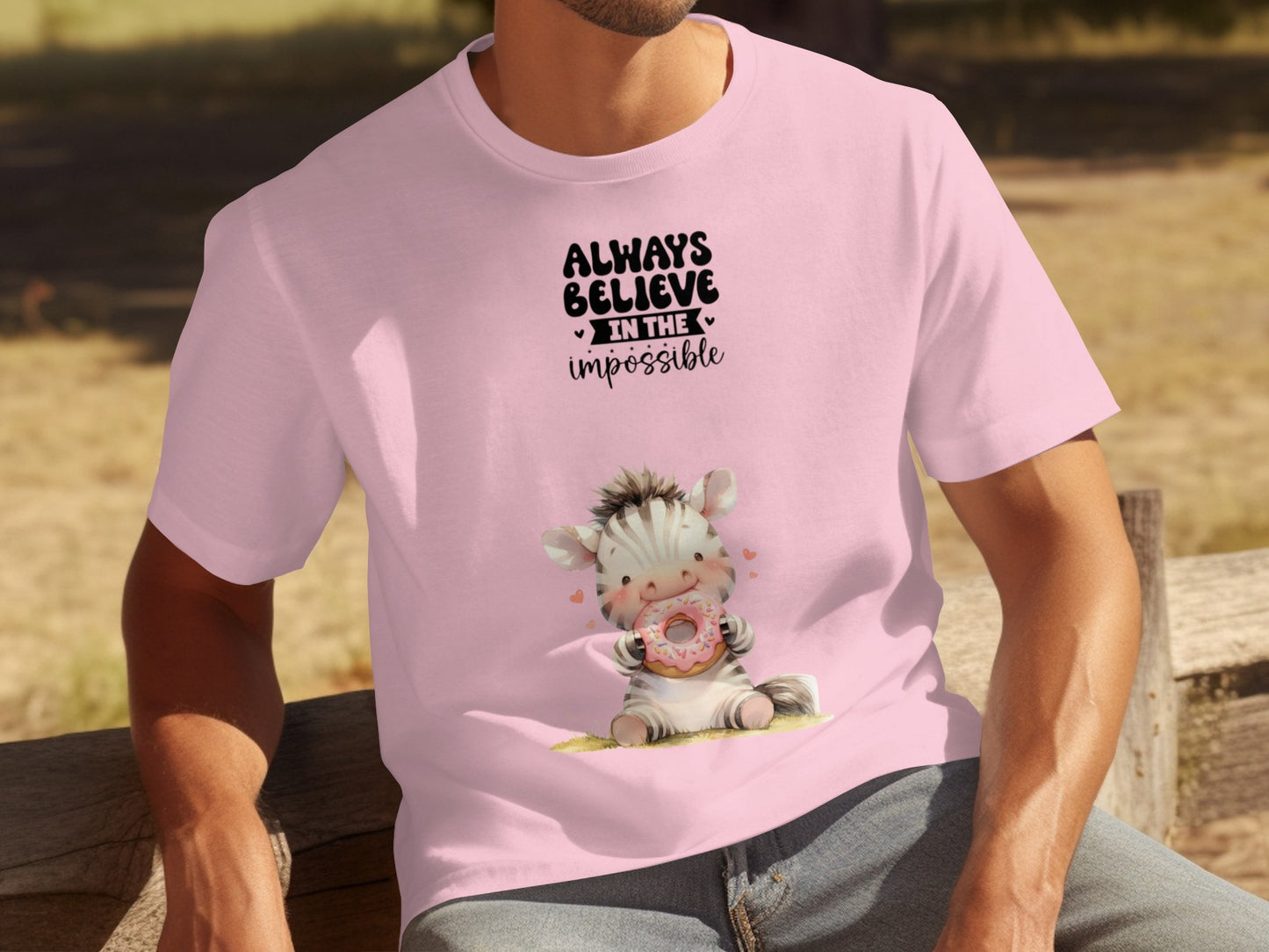 Always Believe In The Impossible Zebra T-shirt