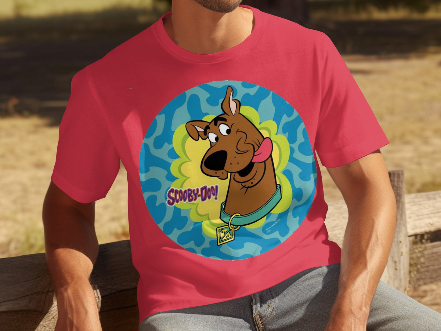 Scooby-Doo Graphic Print Red T-Shirt for Adults