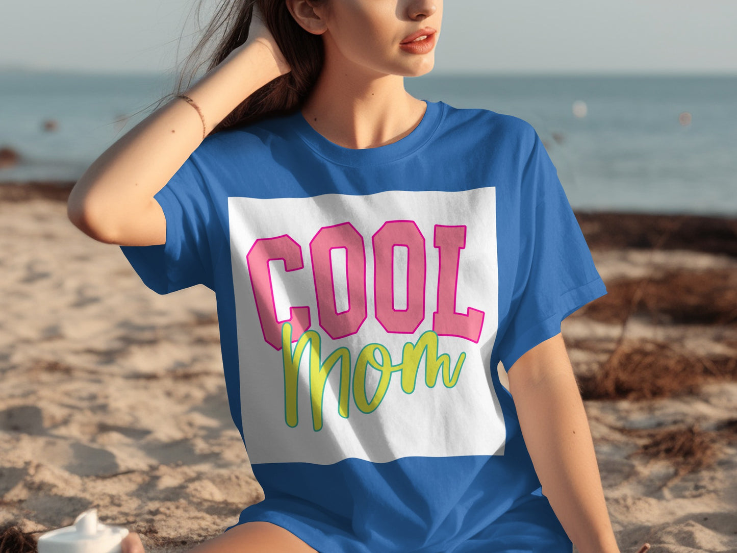 Cool Mom Graphic Tee with Fun Bright Colors Shirt
