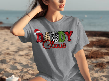 Daddy Claus Festive Graphic T-Shirt Christmas Theme