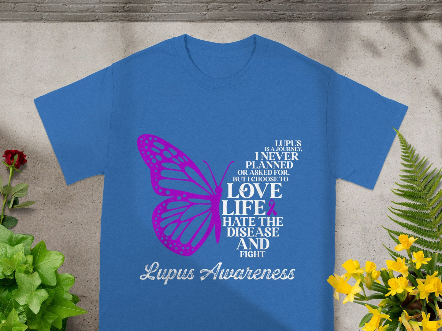 Lupus Awareness Love Life Hate Disease T-shirt