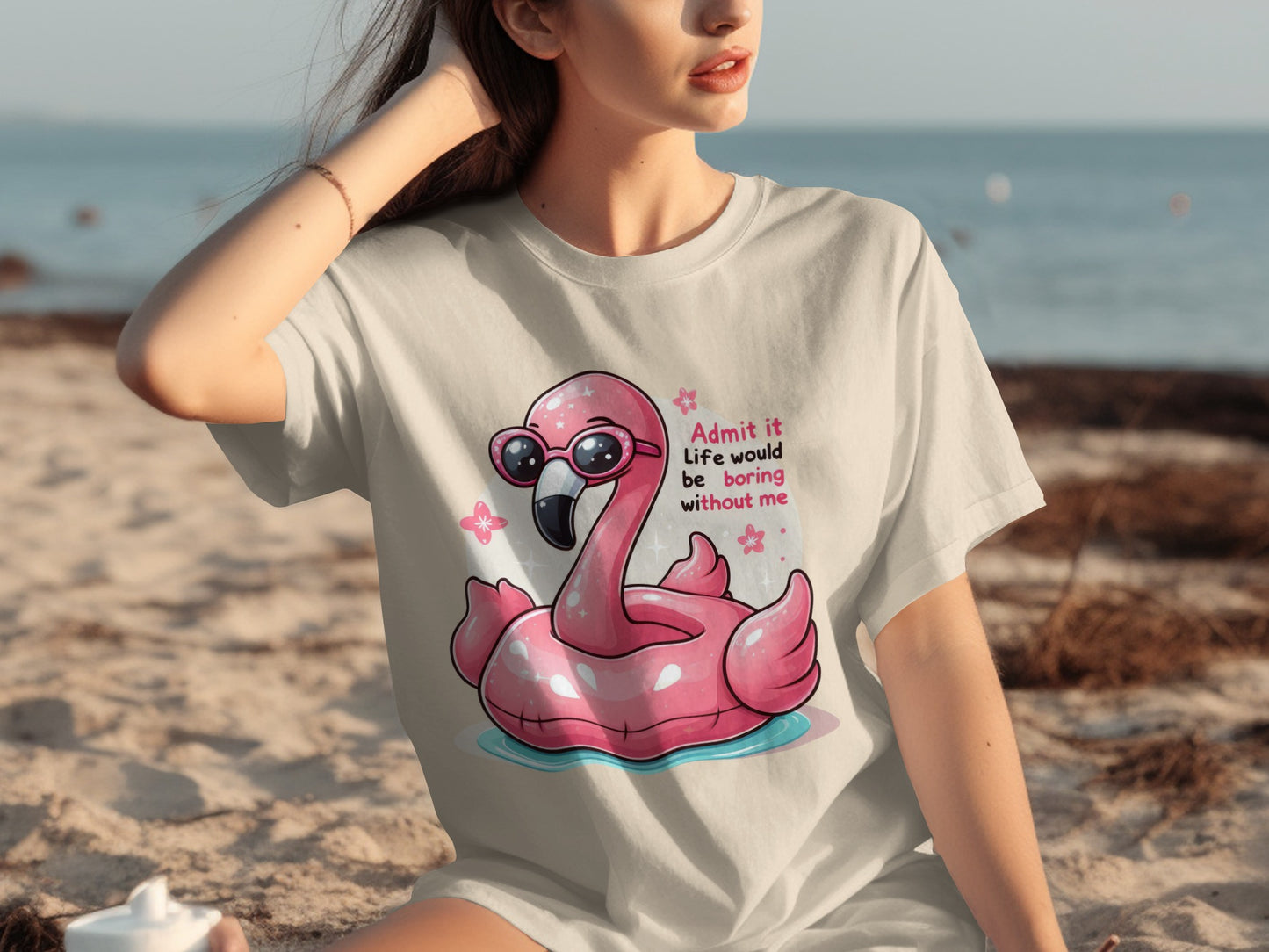 Admit it Life Would Be Boring Flamingo T-shirt