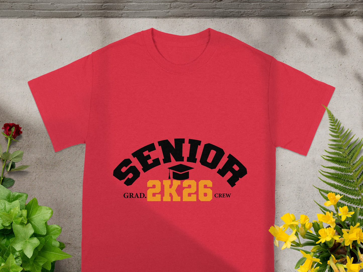 Senior 2k26 Grad Crew Classic Graphic Design Shirt