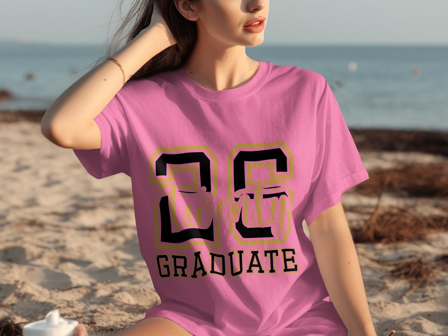 Twenty6 Graduate Shirt Pink Casual Wear Graduation Top